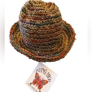 Flying High Hemp Crochet Sun Hat Colorful Unisex